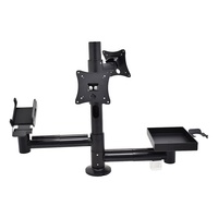 Support multifonction professionnel pour 2 écrans + terminal de point de vente + scanner + imprimante