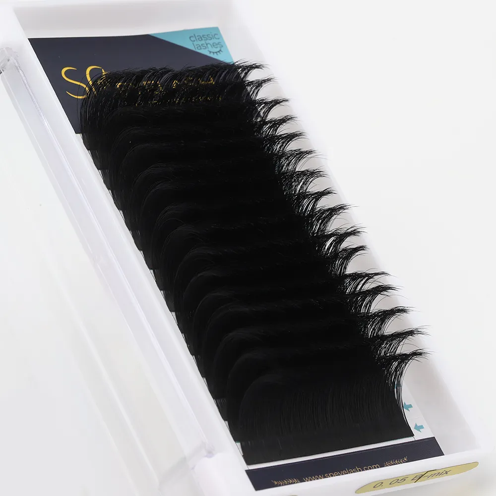 Groothandel Kasjmier Individuele Lash Extensions Premium Matte Dark Black Private Label Volume Koreaanse Zijde Nertsen Wimper Verlenging