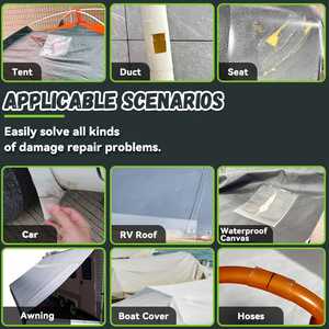 Cinta de reparación impermeable para tela, toldo, techo de RV, vientre, lona - Product Image 6