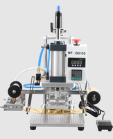 Nova Máquina de Impressão a Quente Pneumática Automática Pequena para Embalagem de Caixas