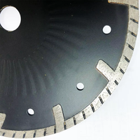 Lame de coupe circulaire turbo diamantée JDK industrielle de 4,5 à 9 pouces pour granit, quartz, pierre, finition nitride personnalisable OEM, 8 mm