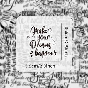 50 cái/túi Chúa Giêsu Kinh Thánh Dán Trong Suốt Tùy Chỉnh Không Thấm Nước Pet Logo Tạp Chí Sticker Scrapbook DIY <span class=keywords><strong>Inspirational</strong></span> Sticker Sách - Product Image 2