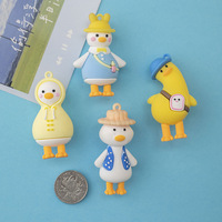Aimant de réfrigérateur Canard 3D personnalisable Design Art Déco Petit autocollant d'artisanat en résine Décoration spécifique à l'usine pour les cadeaux