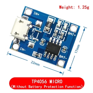 Módulo Cargador de Batería de Iones de Litio 18650 TP4056 5V 1A, Placa de Protección Contra Sobrecarga para Baterías de Iones de Litio de 3.7V 3.6V 4.2V - Product Image 5