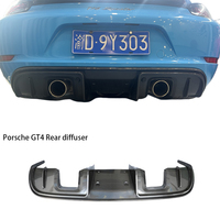 Pour Porsche 718/981/982 série auvent avant en carbone sec lèvre avant diffuseur arrière coin avant garde-boue Tuyere Kit de mise à niveau