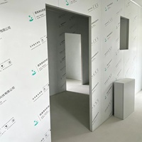 Panneau sandwich en laine de roche acier écologique, résistant au feu et à la chaleur, 100 mm, pour entrepôt, usine, bâtiment temporaire