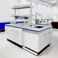 Mobilier de laboratoire, tables et bancs de laboratoire en résine époxy industrielle pour la chimie, la microbiologie clinique, avec plateau en granit