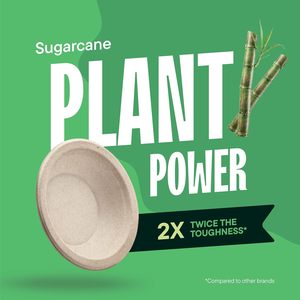 Assiettes jetables personnalisées en bagasse de papier compostables et biodégradables, blanches, étanches, boîte d'emballage alimentaire portable avec fermeture magnétique - Product Image 4