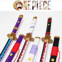 Épée Roronoa Zoro épée ensemble fait à la main en bambou Katana japonais épée accessoires