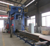 Machine de sablage à double élévateur à godets certifiée CE, avec poutres en acier soudées et convoyeur à rouleaux