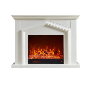 American style fireplace decoration cabinet simulation thermal power fireplace heater for household use
