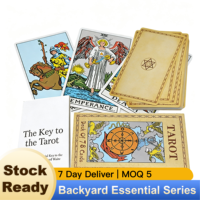 Jeu de cartes de tarot 78 cartes avec guide et boîte – Jeu de divination classique Rider Waite pour débutants – Coffret cadeau – Impression personnalisée – Vente en gros