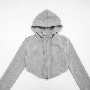 Viviblook Q25TP312 automne hiver femmes Streetwear à manches longues polaire pull zippé sweat à capuche veste décontractée pour les femmes - Product Image 6