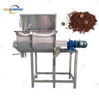 Ligne de production industrielle complète pour le torréfaction, le broyage, le mélange et l'emballage de grains de café, avec broyeur de poudre de café et machine de traitement
