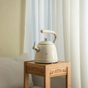 Bouilloire sifflante rétro <span class=keywords><strong>SMEG</strong></span> en acier inoxydable 304, capacité 2,3 L, compatible induction et flamme nue, pour la cuisine et la maison - Product Image 3