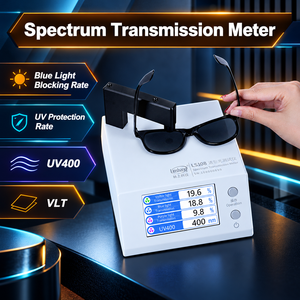 Testeur de transmittance spectrale LS108 à ouverture de 1 mm pour lunettes, UV 395 nm violet, 430 nm bleu et VLT - Product Image 2