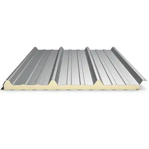 New Design List EPS PU Metal Insulated Wall Rock Wool Roof Sandwich Steel <strong>Panels</strong> Ceiling Price for Shipping Containers - Product Image 1