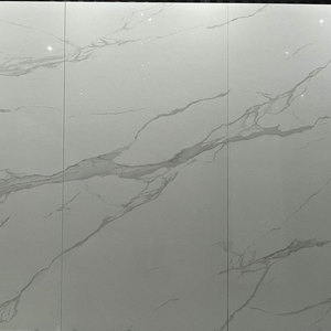 900*1800*9mm blanco Calacatta porcelana azulejo mármol aspecto piedra sinterizada para pared y suelo - Product Image 1
