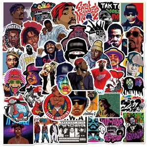 50Pcs Hip Hop Rap Graffiti Decorative <strong>Stickers</strong> Label for Luggage Laptop Guitar <strong>Scrapbook</strong> Skateboard Waterproof <strong>Sticker</strong> - Product Image 2