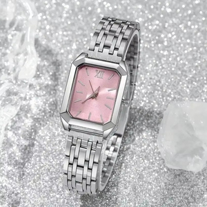Nuevo Reloj Cuadrado Retro para Mujer, Cristal de Zafiro, Correa Acrílica, Reloj de Cuarzo, Estilo Vintage, Simple, Ligero y de Lujo, para Estudiantes, 37 mm - Product Image 6
