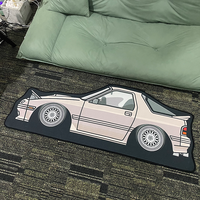 Tapis de sol antidérapant personnalisé avec logo de marque automobile, tapis décoratifs pour salon, tapis en forme de véhicule, tapis à motif automobile pour chambre à coucher