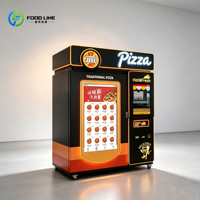 Distributeur automatique de pizzas de haute qualité pour la vente en gros avec système de paiement par carte