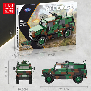 670PCS Assemblée Enfants En Plastique Building Block Dingo Blindé Réservoir De Voiture Panzers pielzeug simulation Briques <span class=keywords><strong>Jouet</strong></span> Ensemble - Product Image 6