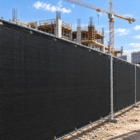 Écran de chantier en HDPE stabilisé aux UV avec œillets pour le contrôle temporaire du vent et de la poussière sur les chantiers