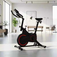 Vélo de spinning d'intérieur en acier pour usage domestique avec écran LCD et moniteur multifonction - Conception durable