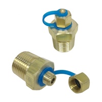 1/2\" NPT Male Brass Thread for Test Plug with Neoprene Valve Core Instrument Parts & Accessories