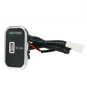 Prise de chargeur USB 12V avec lumière <span class=keywords><strong>LED</strong></span>, charge rapide 5V 2.4A, montage en surface, panneau étanche pour bus, autocar, <span class=keywords><strong>camping</strong></span>-<span class=keywords><strong>car</strong></span>, fourgon tout-terrain - Product Image 4