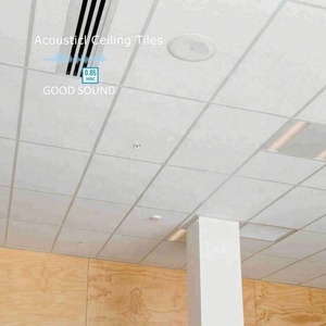 Techo Acústico <span class=keywords><strong>de</strong></span> Alta Calidad 60x60 <span class=keywords><strong>de</strong></span> PVC y Yeso para Decoración Interior <span class=keywords><strong>de</strong></span> Oficinas - Product Image 1