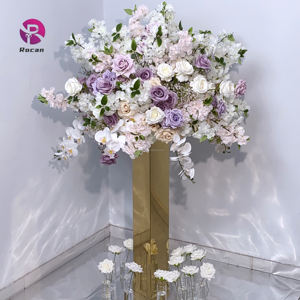 Base de Bola de Flores Dorada para Boda, Pedestal Grande para Bola de Flores, Centro de Mesa Metálico Dorado Brillante, Soporte para Flores para Decoración de Fiestas de Boda - Product Image 2