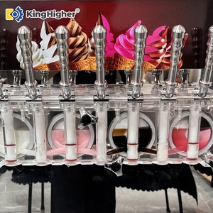 Máquina comercial de helado suave de 7 <span class=keywords><strong>sabores</strong></span> con doble compresor, eléctrica, automática, de pie, para hacer bebidas frías. - Product Image 6