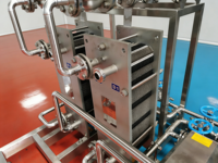 Stérilisateur UHT à plaques, équipement de stérilisation automatique à très haute température pour lait, jus et boissons, en acier inoxydable