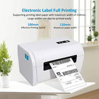 4 pouces 110mm 203DPI Direct USB Label Maker Machine Thermal Shipping Label Printer for Logistics MACOS Android
