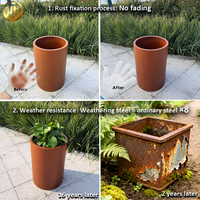 Jardinière minimaliste en acier résistant aux intempéries - Essentiel pour le jardin