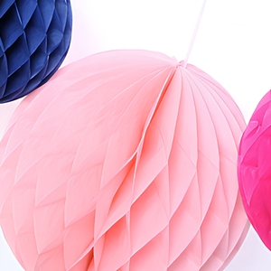 Grandes Bolas de Papel de Panal Multicolor de 12 Pulgadas, Adornos Colgantes para Techo para Fiestas y Eventos - Product Image 6