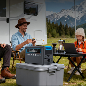 Générateur solaire portable UPS 2400W avec <span class=keywords><strong>batterie</strong></span> LiFePO4 pour camping, alimentation <span class=keywords><strong>de</strong></span> secours extérieure et lumière LED - Product Image 5