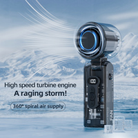 Ventilateur portable USB mini turbo haute vitesse avec affichage numérique FC08, best-seller en Asie du Sud-Est