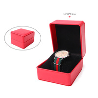 Stock vente en gros logo imprimé personnalisé de luxe en cuir papier velours anneau collier montre noir mini cadeau bijoux boîte emballage