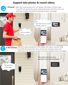 Sonnette intelligente Wifi 1080p Tuya avec moniteur 7 pouces 1080p caméra interphone sans fil anneau usine prix de gros - Product Image 5