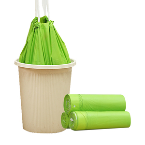 Plastic Bag Rolls 50L 80L Drawstring Scented Printed Biodegradable Recycle Heavy Duty Dust Plastic Black Pedal Dustbin Bin Liners Bag Rolls