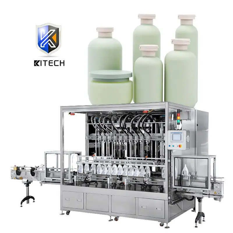 Full Automatic Plastic Bottle Hair Lotion Filling Machine Cosmetic Lotion Glass Bottle Filling Packing Machine