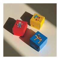 Biscuit direct d'usine avec diviseur de boîte de chocolat de fenêtre de cadeau de papier