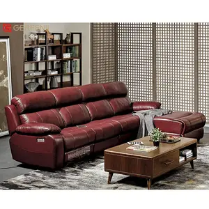 Kursi Sofa Malas Asli, Suite Lounge Asli Kamar Tidur Harga Furnitur Set Sofa Ruang Tamu Sudut Sofa Modern Kulit