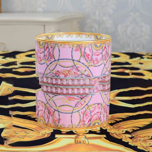 Jarrón de porcelana de hueso de lujo de estilo europeo personalizado con caja de regalo - Product Image 2