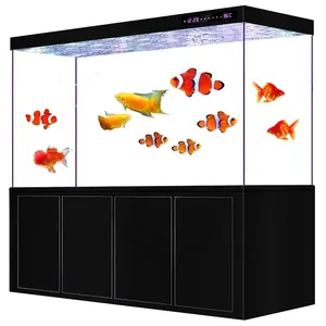 Moderne Grote Smart Home Bottom Filter Bedrijf Kantoor Acryl Aquarium Voor Huisdecoratie