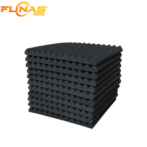 Funas Panneaux de mousse <span class=keywords><strong>acoustique</strong></span> Carreaux Wedge Mousse d'insonorisation Mousse antibruit pour studios d'enregistrement Home Studios Bureaux - Product Image 1
