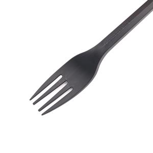 Cubiertos negros PLA CPLA compostables biodegradables estándar de 6" - Product Image 5